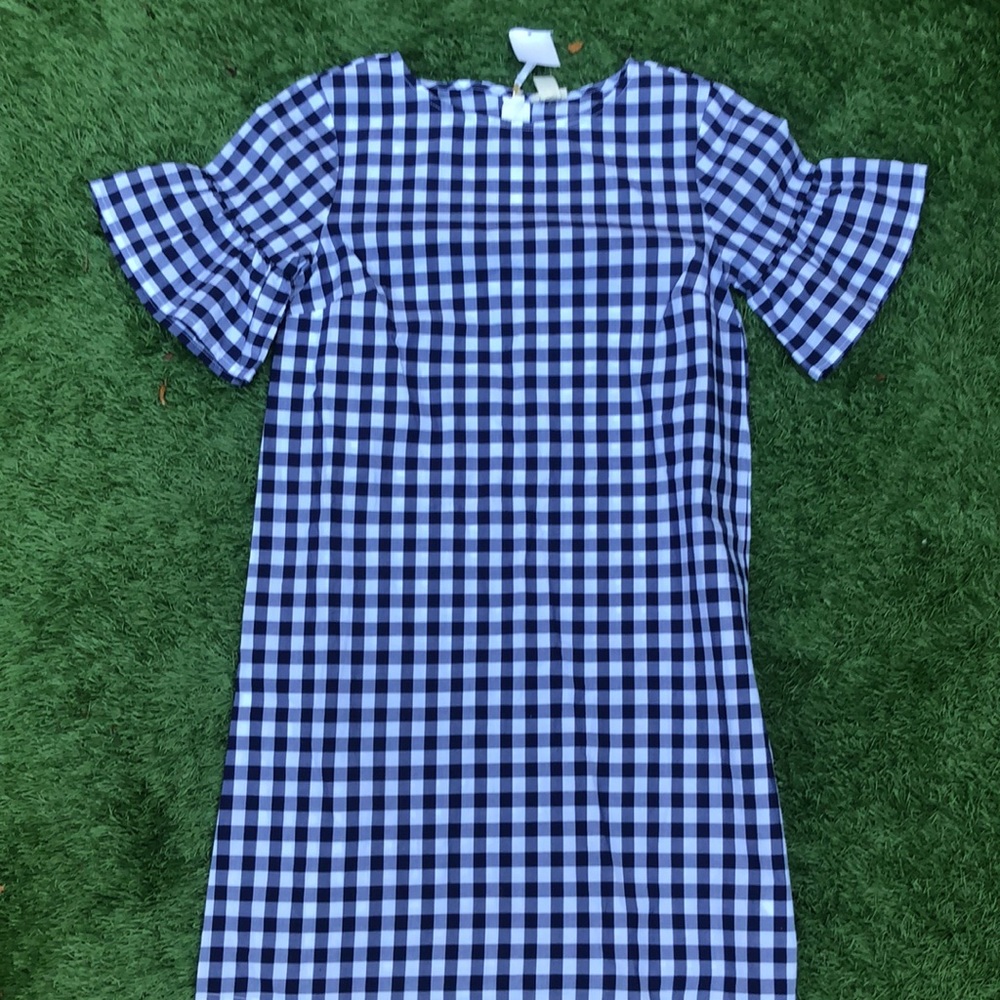 Crewcuts gingham dress.